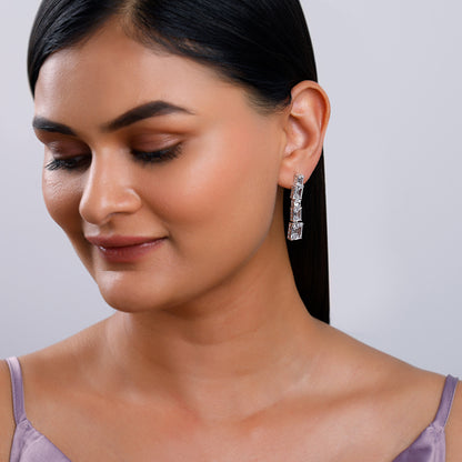 Silver Glam Earrings