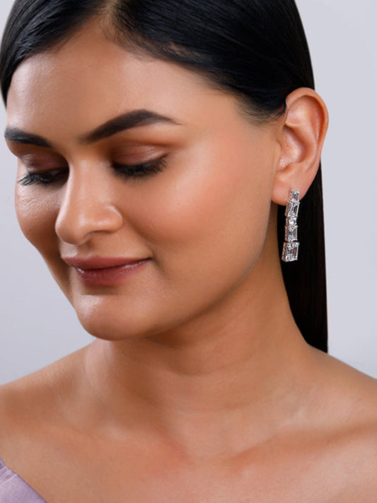 Silver Glam Earrings