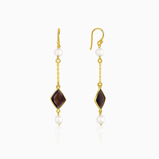 Golden Saoirse Dangler Earrings