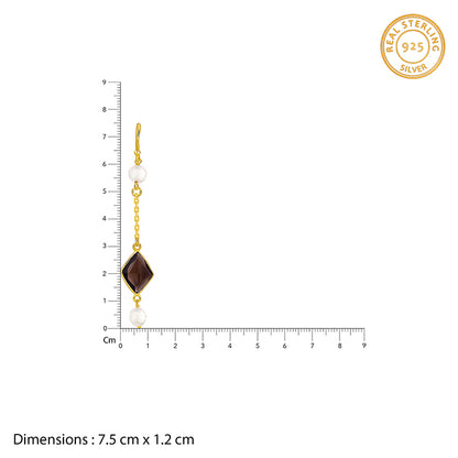 Golden Saoirse Dangler Earrings