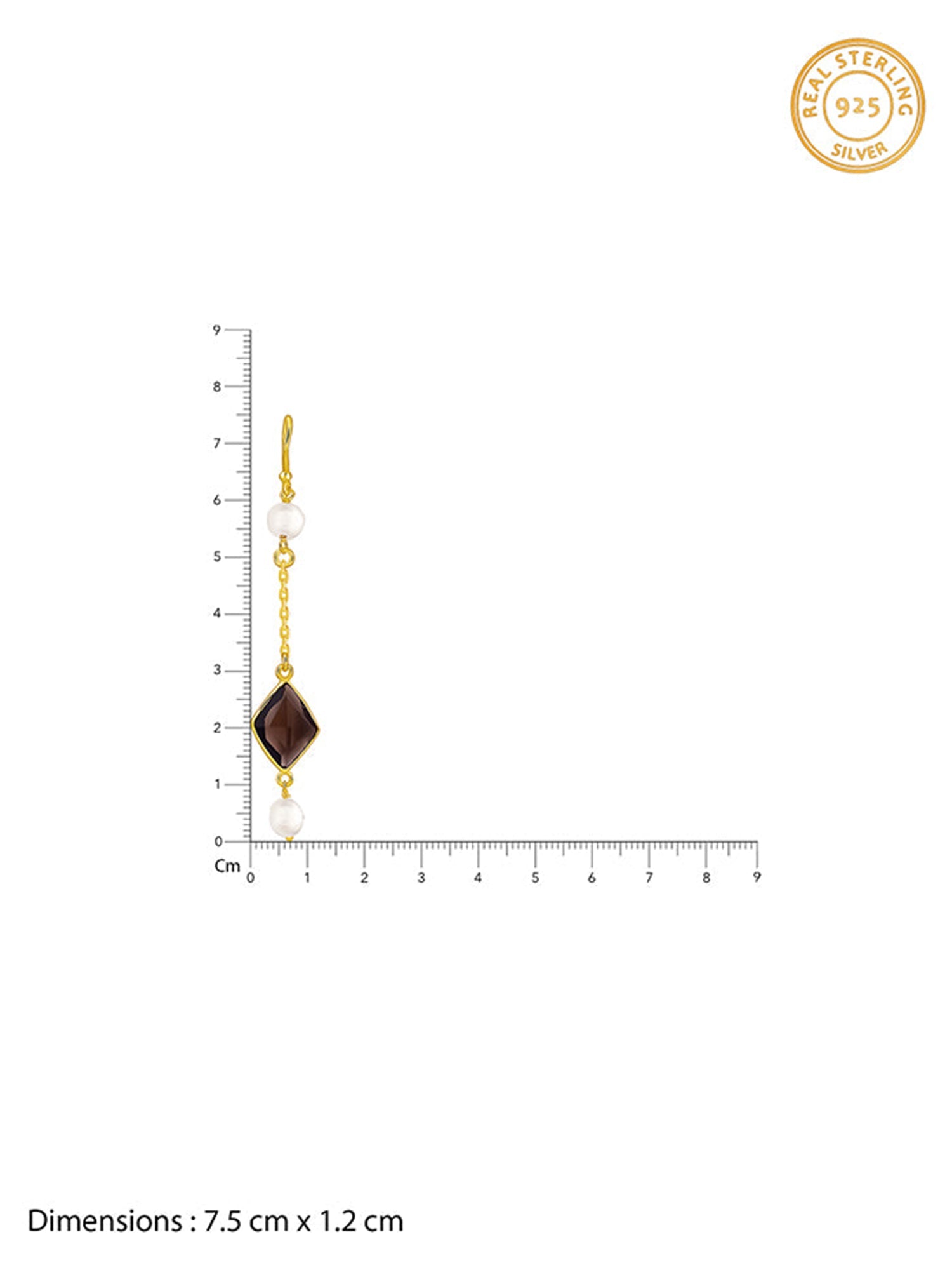 Golden Saoirse Dangler Earrings
