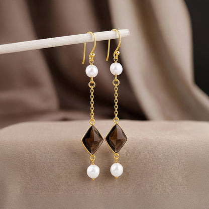 Golden Saoirse Dangler Earrings