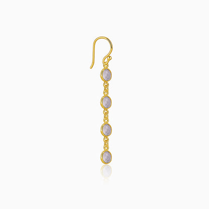Golden Halo Drift Dangler Earrings