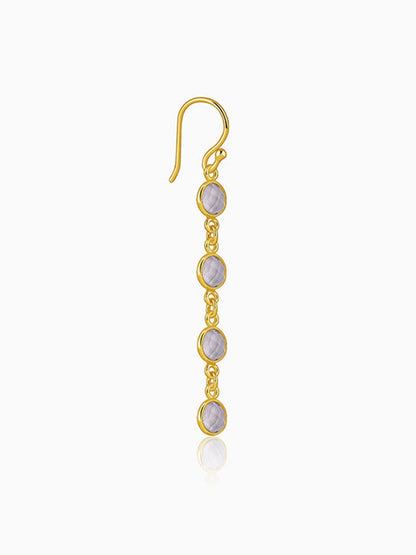 Golden Halo Drift Dangler Earrings