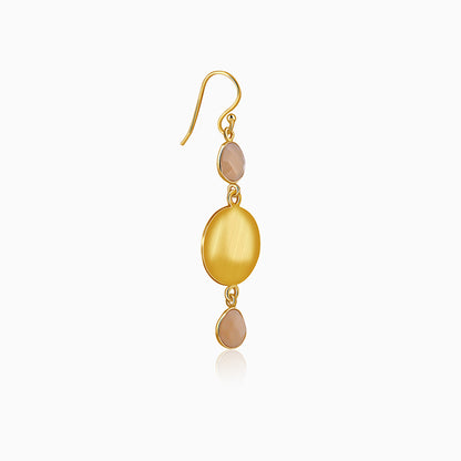 Golden Moonbeam Glow Dangler Earrings