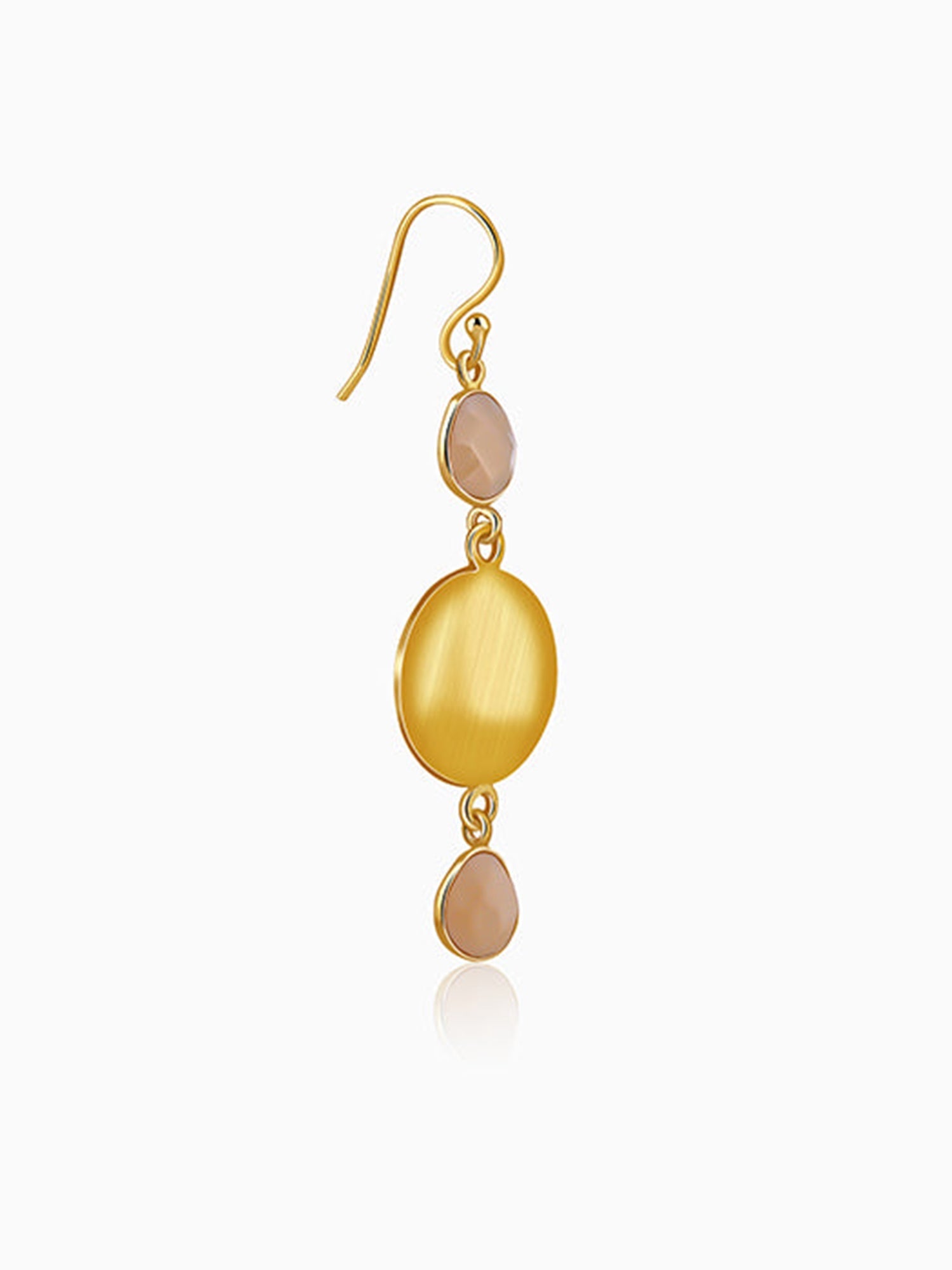 Golden Moonbeam Glow Dangler Earrings