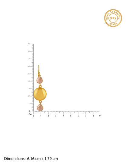 Golden Moonbeam Glow Dangler Earrings
