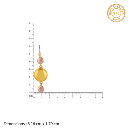 Golden Moonbeam Glow Dangler Earrings