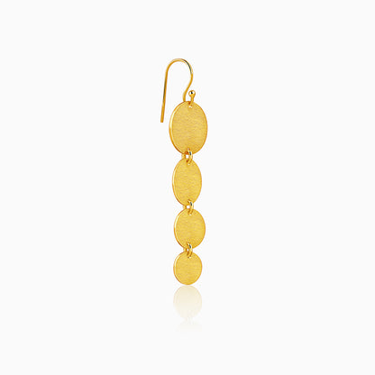 Golden Solar Cascade Dangler Earrings