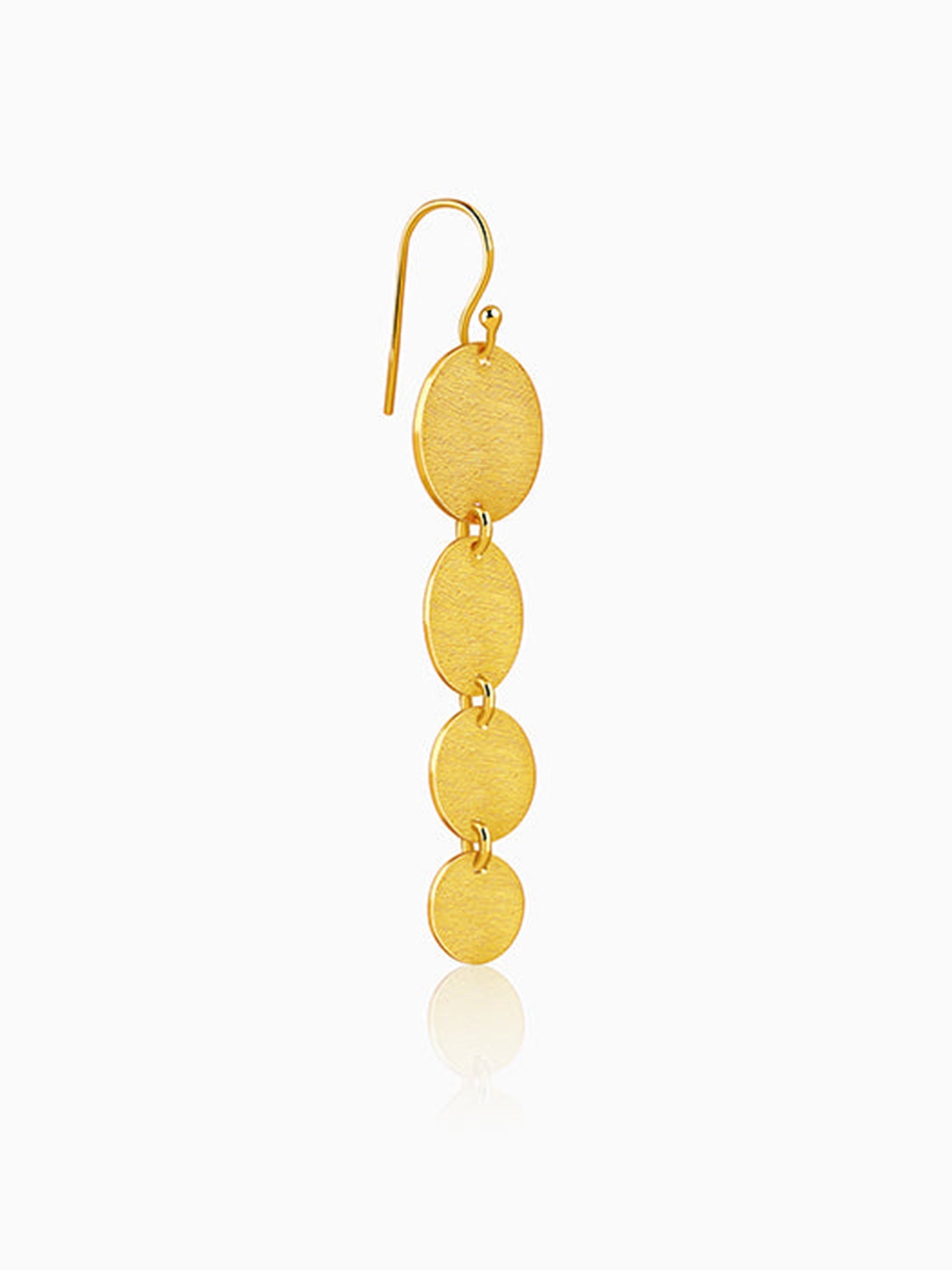 Golden Solar Cascade Dangler Earrings