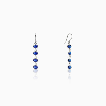 Silver Sky Glow Dangler Earrings