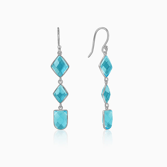 Silver Sky Drop Dangler Earrings