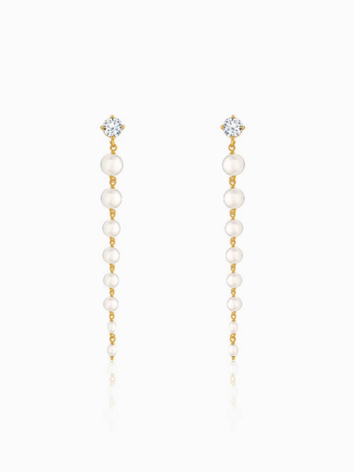Golden Brigitte Pearl Danglers