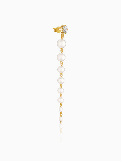 Golden Brigitte Pearl Danglers