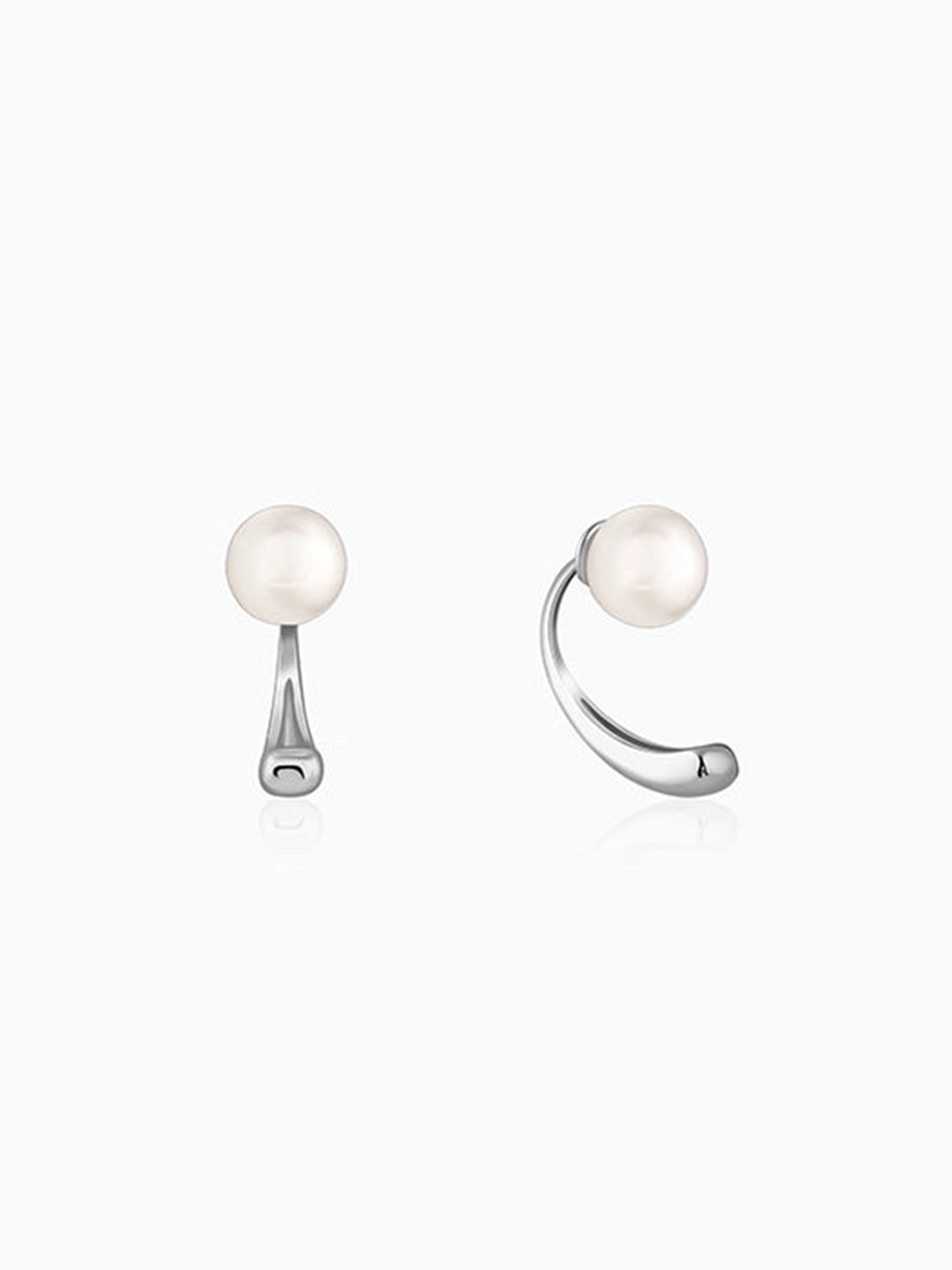 Silver Penelope Pearl Earrings