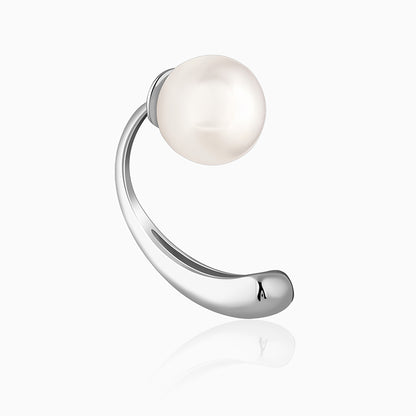 Silver Penelope Pearl Earrings