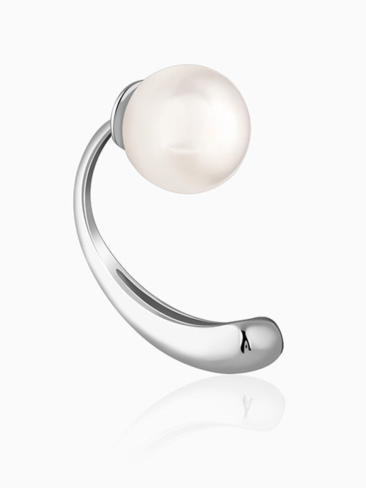 Silver Penelope Pearl Earrings