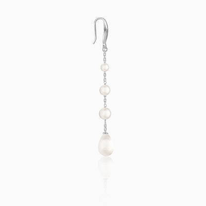 Silver Raquel Pearl Dangler Earrings