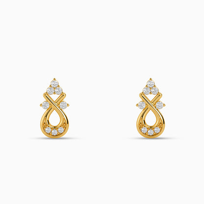 Golden Fernelle Drop Earrings