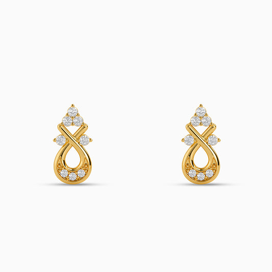Golden Fernelle Drop Earrings