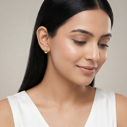 Golden Fernelle Drop Earrings