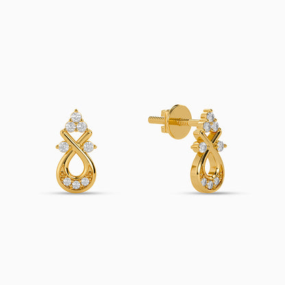 Golden Fernelle Drop Earrings