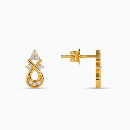 Golden Fernelle Drop Earrings