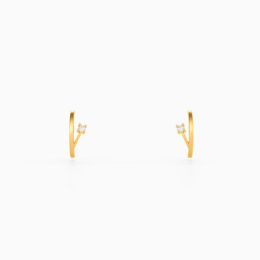Golden Zorie Arc Earrings
