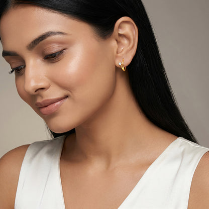 Golden Zorie Arc Earrings