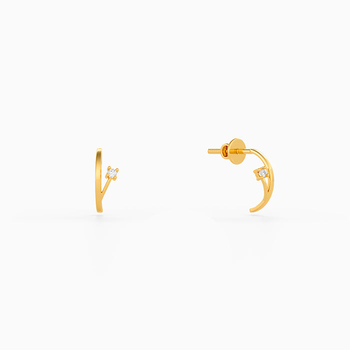 Golden Zorie Arc Earrings