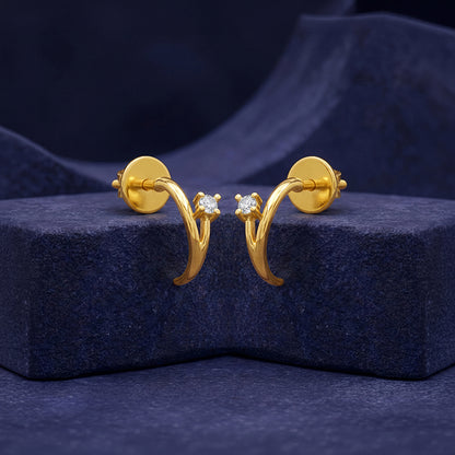 Golden Zorie Arc Earrings