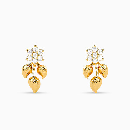 Golden Fern Glow Earrings