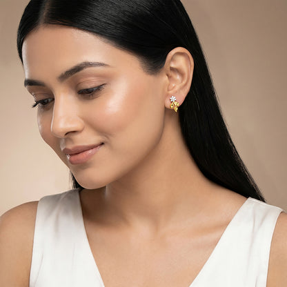 Golden Fern Glow Earrings