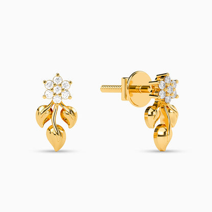 Golden Fern Glow Earrings