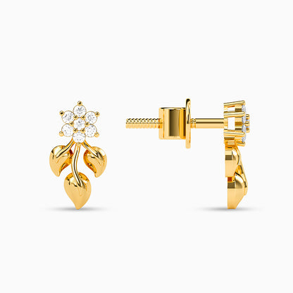 Golden Fern Glow Earrings