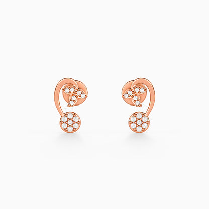 Rose Gold Serelle Stud Earrings