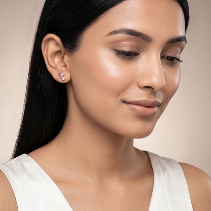 Rose Gold Serelle Stud Earrings