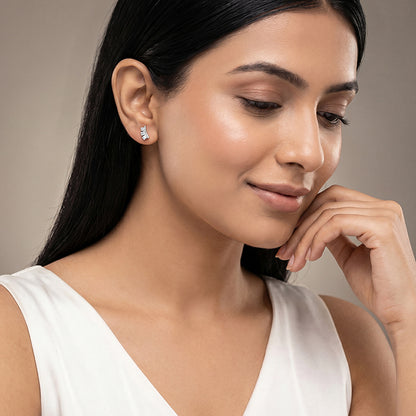Silver Norelle Stud Earrings