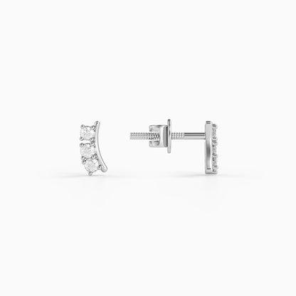 Silver Norelle Stud Earrings