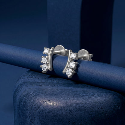 Silver Norelle Stud Earrings