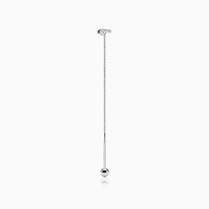 Silver Whisper Shoulder Duster Earrings
