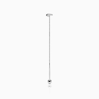 Silver Whisper Shoulder Duster Earrings