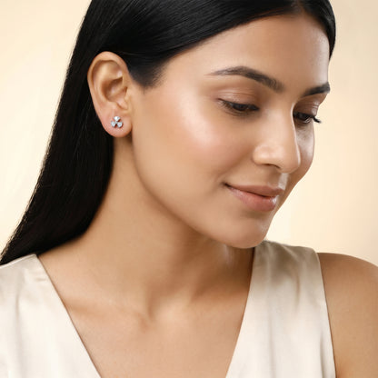 Silver Zephyr Spark Earrings