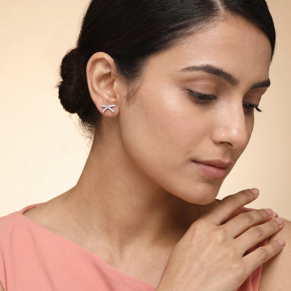 Silver Clarissa Stud Earrings