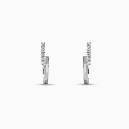 Silver Sparkling Thunder Earrings