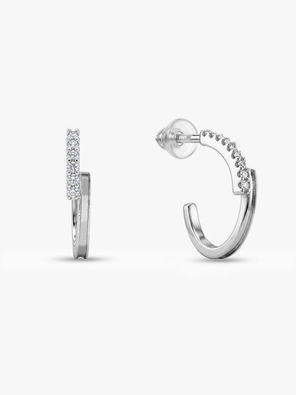 Silver Sparkling Thunder Earrings