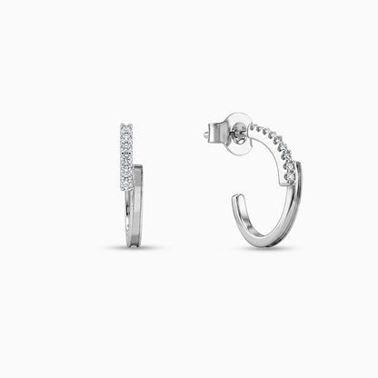 Silver Sparkling Thunder Earrings