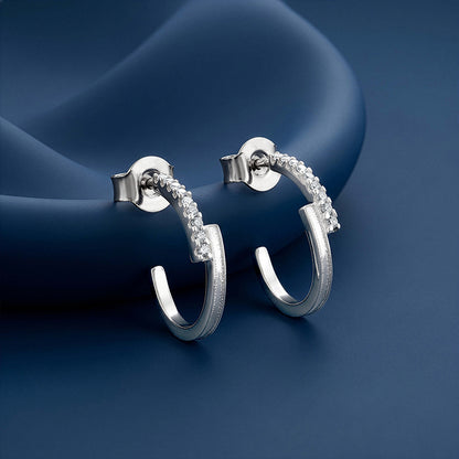 Silver Sparkling Thunder Earrings