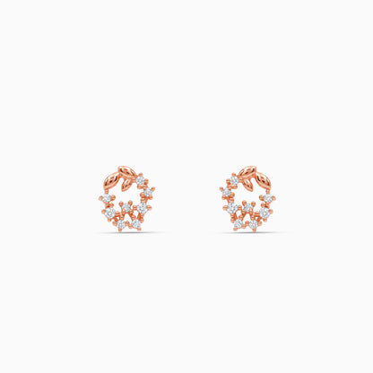 Rose Gold Anastasia Stud Earrings