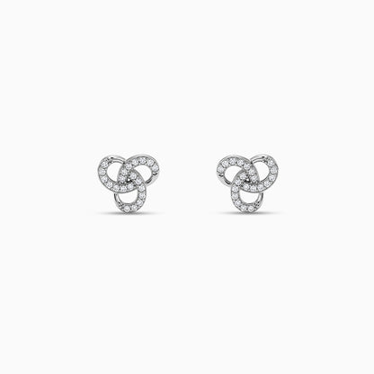 Silver Sparkle Stories Studs